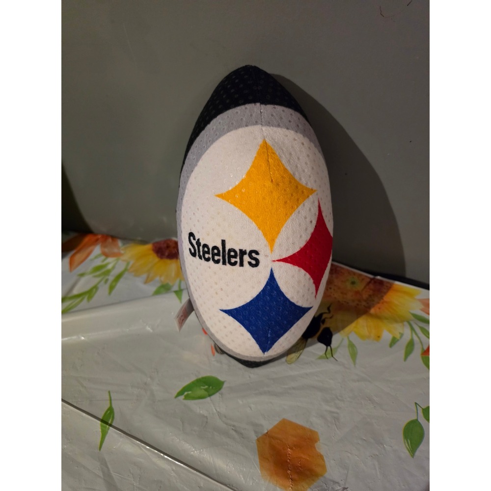 Ty Beanie Ballz NFL Pittsburgh Steelers Plush Football Collectible Logo Toy
